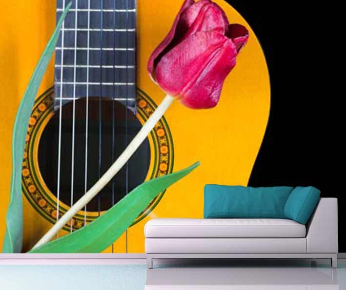 Gitar Duvar Kağıdı Duvar Paneli Dünyası Strafor Duvar Paneli
