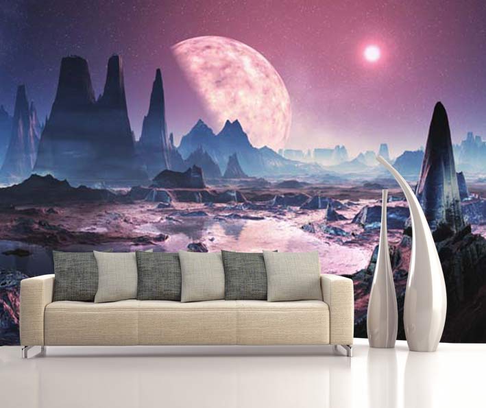 Mars Duvar Kağıdı Duvar Paneli Dünyası Strafor Duvar Paneli Duvar