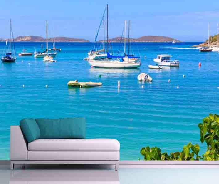 Kıyıda Tekneler Duvar Posteri Kıyıda Tekneler Duvar Posteri