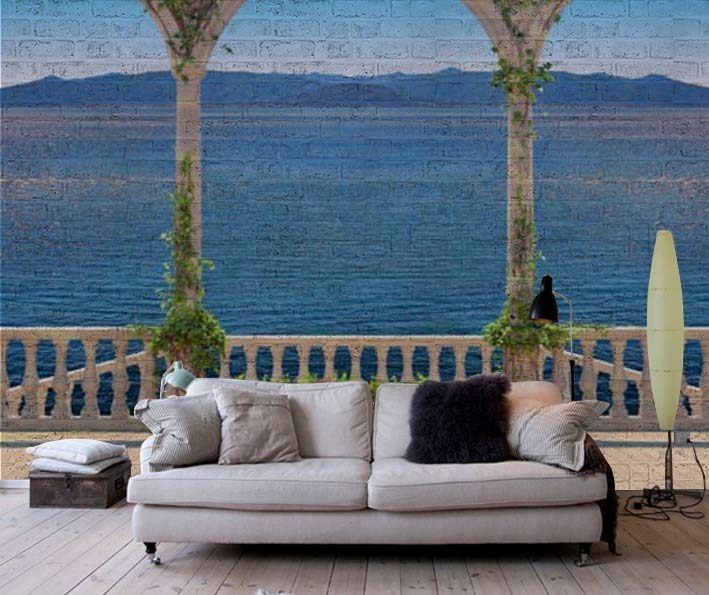 Resimli Duvar Paneli Balkon Manzara Resimli Panel Balkon Panel