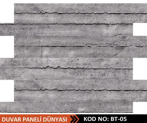 Brüt Beton Strafor Duvar Panel BT-05