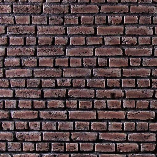 Kırık Tuğla Görünümlü Fiber Duvar Paneli Kahve