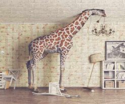Resimli Duvar Paneli Zürafa