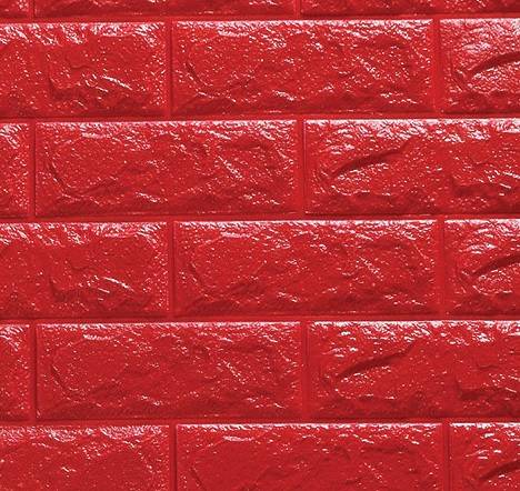 Yapışkanlı Yastık Kırmızı Tuğla Duvar Paneli