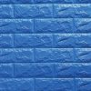 Yapışkanlı Yastık Mavi Tuğla Duvar Paneli