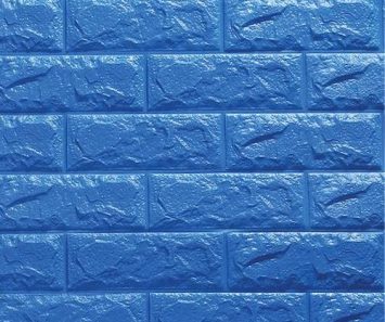 Yapışkanlı Yastık Mavi Tuğla Duvar Paneli