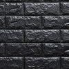 Yapışkanlı Yastık Siyah Tuğla Duvar Paneli