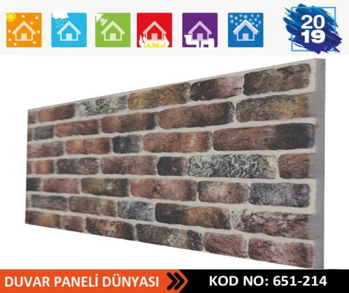 Tuğla Desenli Strafor Paneli 651-214-