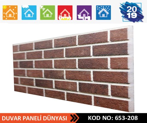 Dış Cephe Tuğla Strafor PANEL 653-208-