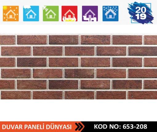 Dış Cephe Tuğla Strafor PANEL 653-208