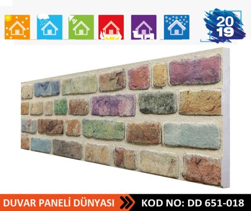 Tuğla Desenli Strafor Paneli 651-018-