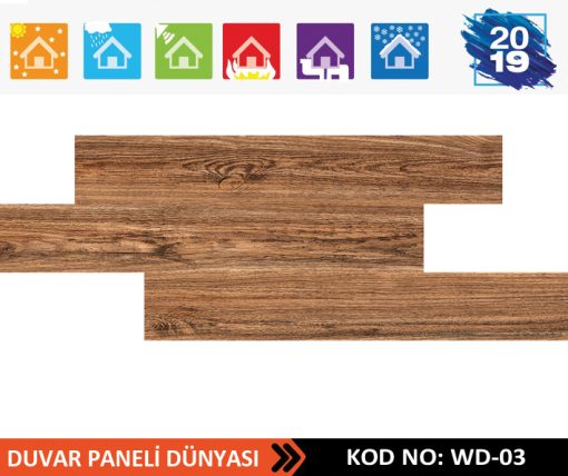 Ahşap Strafor Duvar Paneli WD-03