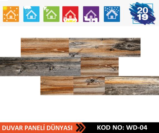 Ahşap Strafor Duvar Paneli WD-04