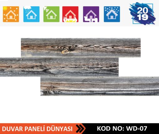 Ahşap Strafor Duvar Paneli WD-07