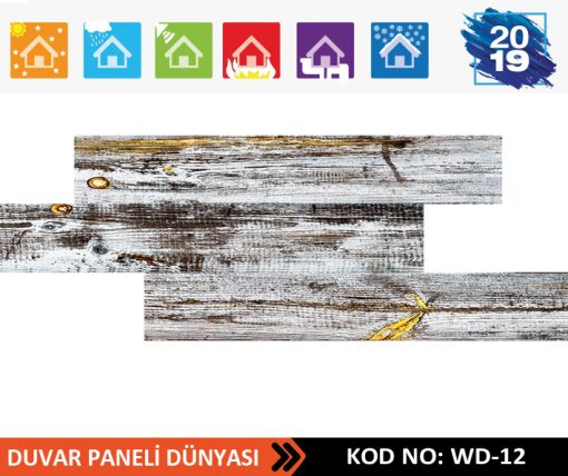 Ahşap Strafor Duvar Paneli WD-12