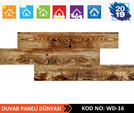 Ahşap Strafor Duvar Paneli WD-16