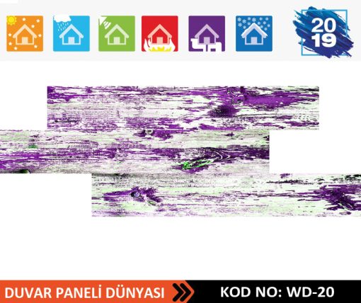 Ahşap Strafor Duvar Paneli WD-20