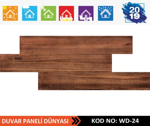 Ahşap Strafor Duvar Paneli WD-24