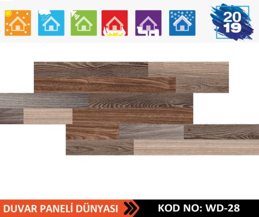 Ahşap Strafor Duvar Paneli WD-28