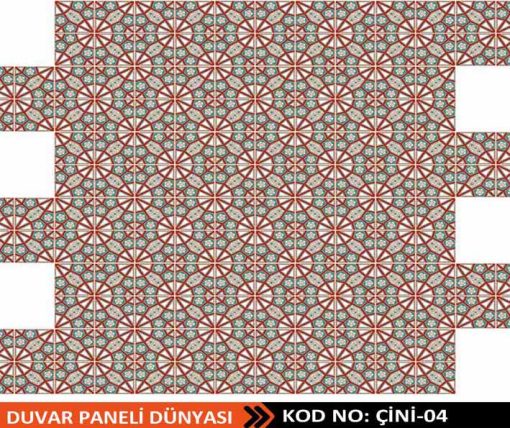 Çini Desenli Strafor Duvar Paneli 04