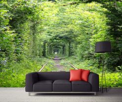 Doğa Duvar Kağıdı Tren Yolu dekorasyon