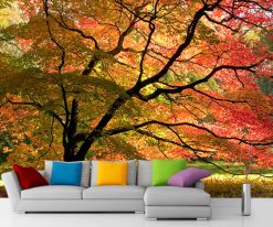 3 Boyutlu Duvar Kağıdı Sonbahar 44464-7