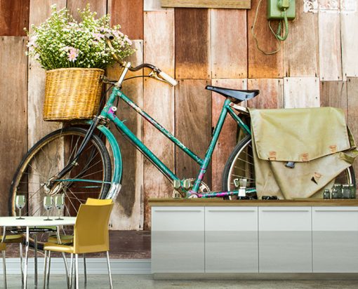 Vintage Bike Duvar Kağıdı 444103-4