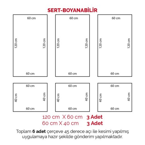 Boyanabilir Sert Dekoratif Hazır Çıta Paketi-Hazır Kesimli- ÇP2-5