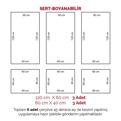 Boyanabilir Sert Dekoratif Hazır Çıta Paketi-Hazır Kesimli- ÇP2-5