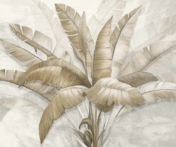 Tropikal Yapraklar 3d Duvar Kağıdı