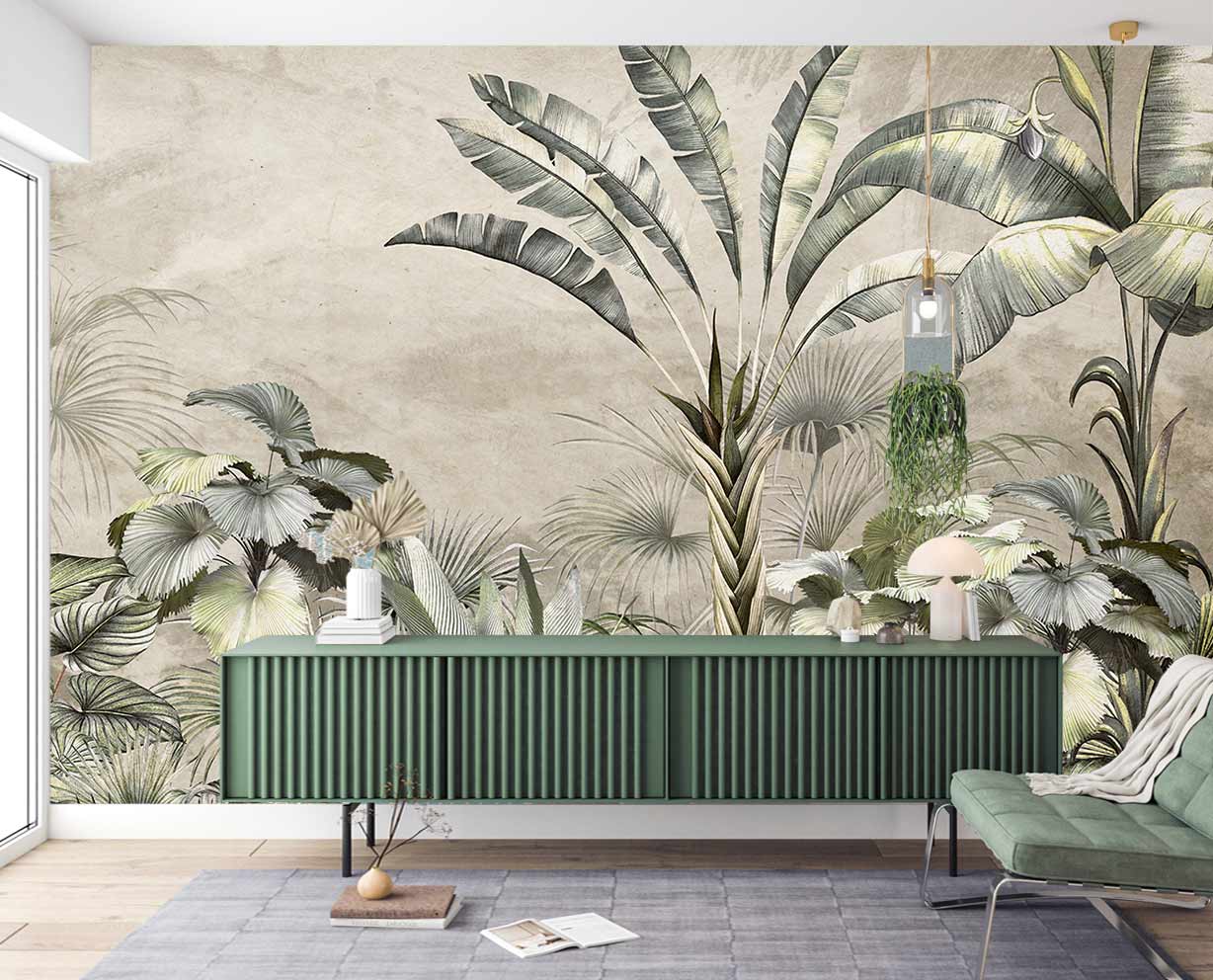 Yeşil Ağaç 3d Duvar Kağıdı Yeşil Ağaç 3d Duvar Kağıdı