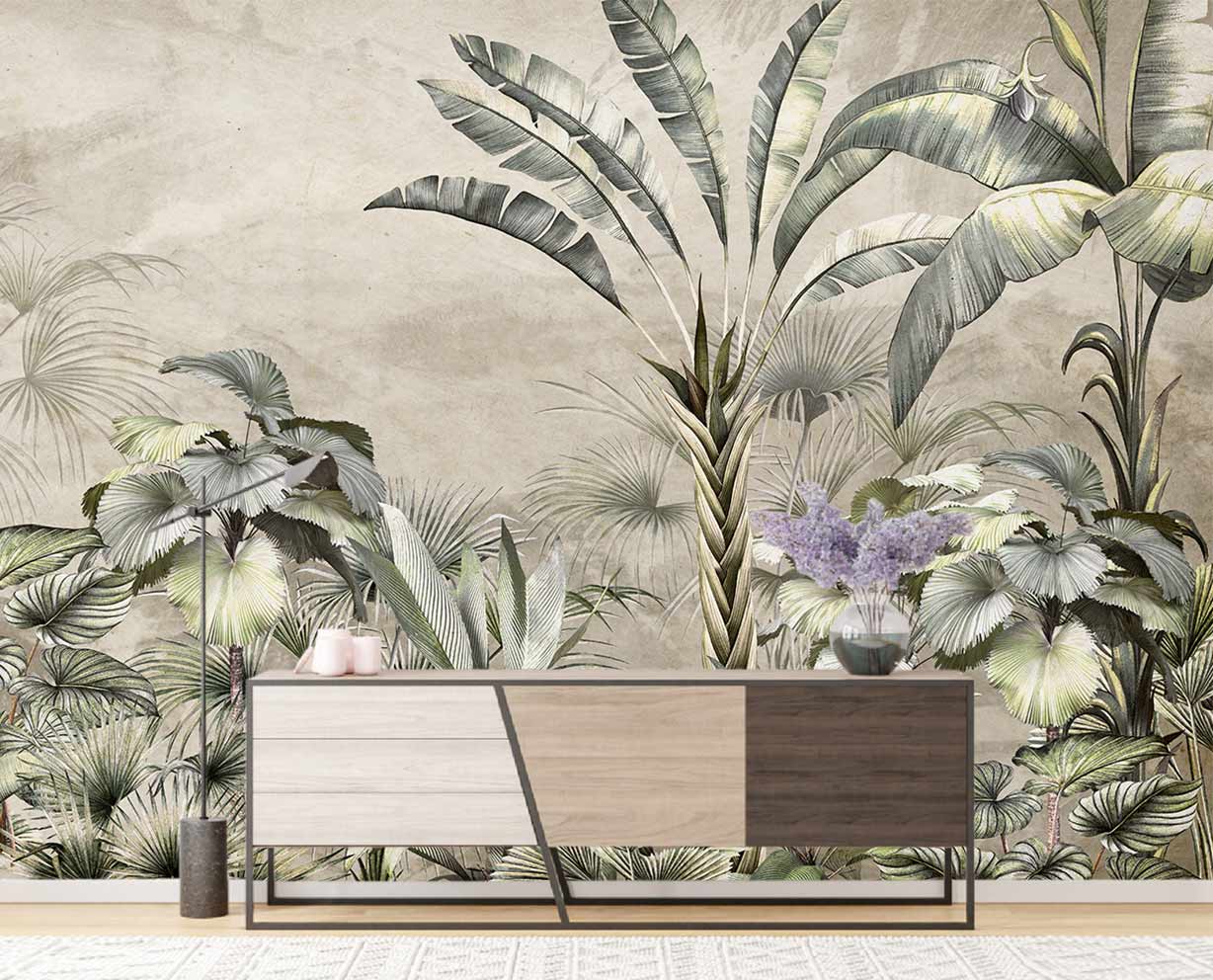 Yeşil Ağaç 3d Duvar Kağıdı Yeşil Ağaç 3d Duvar Kağıdı