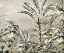 Yeşil Ağaç 3d Duvar Kağıdı