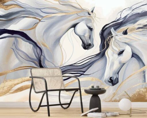 Beyaz Atlar Duvar Kağıdı