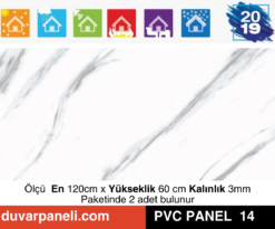 Beyaz PVC Mermer Panel