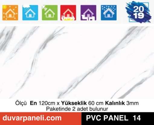 Beyaz PVC Mermer Panel