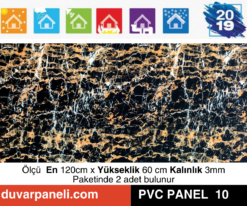 Sarı Çizgi PVC Mermer Panel