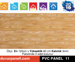 Ahşap Sarı PVC Mermer Panel