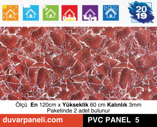 Kırık çizgi PVC Mermer Panel
